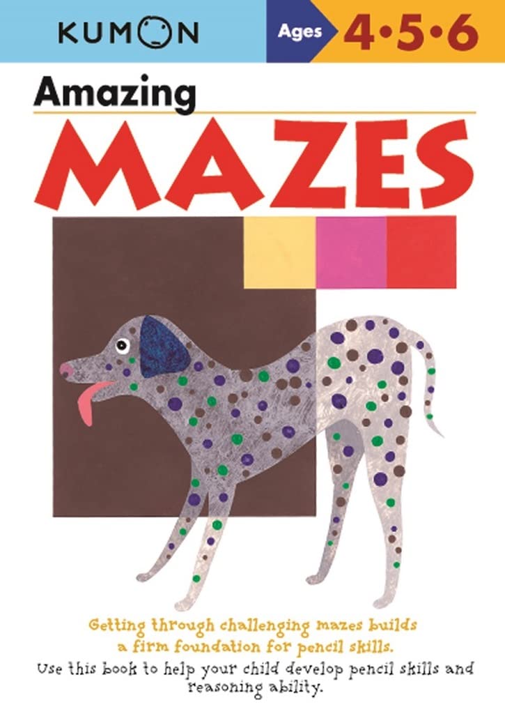 Kumon Amazing Mazes (Kumon Basic Skills Workbooks) Ages 45, kindergarten (Kumon's Practice Books),Used