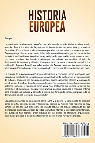 Historia Europea: Una Gua Fascinante de la Historia de Europa, desde los Neandertales hasta el Imperio Romano y el Fin de la G,Used