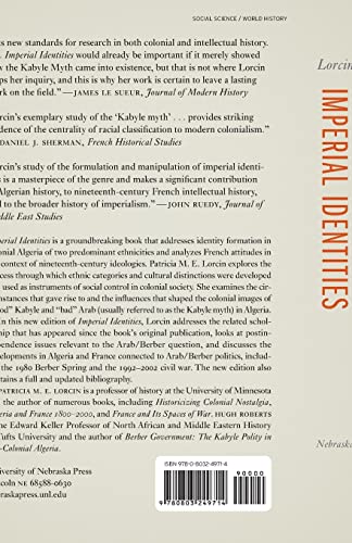 Imperial Identities: Stereotyping, Prejudice, And Race In Colonial Algeria, New Edition