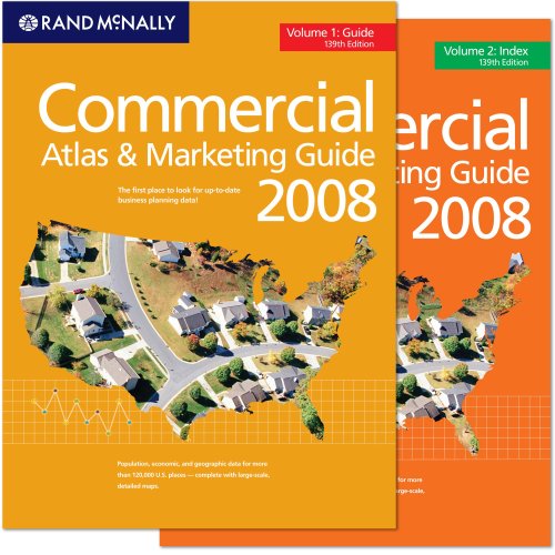 Rand McNally 2008 Commercial Atlas & Marketing Guide, 139th Edition (2Volume Set),Used
