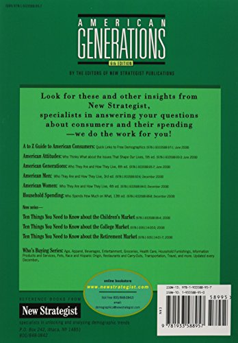 American Generations: Who They Are and How They Live,Used