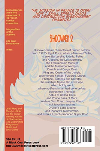 Shadowmen 2: Heroes And Villains Of French Comics,Used