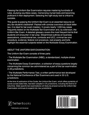 Passing the Uniform Bar Exam: Outlines and Cases to Help You Pass the Bar in New York and TwentyThree Other States (Professiona,Used