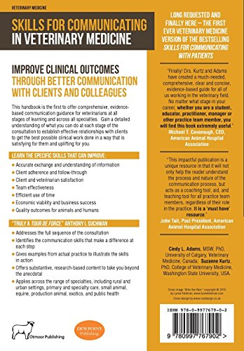Skills For Communicating In Veterinary Medicine,New