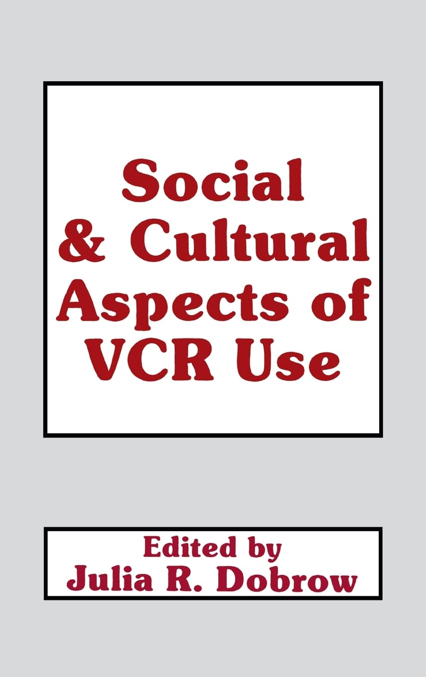 Social And Cultural Aspects Of Vcr Use (Communication),Used