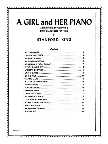 A Girl and Her Piano: Early Grade Pieces for Piano,Used