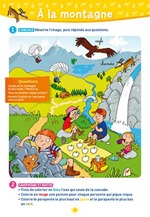 Passeport  De la Moyenne  la Grande section  Cahier de vacances 2022,Used
