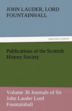Publications of the Scottish History Society,Used