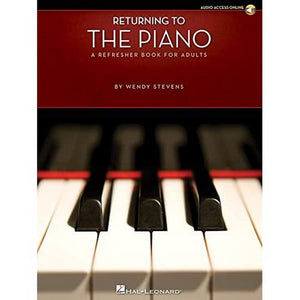 Returning to the Piano  A Refresher Book for Adults Book/Online Audio,Used