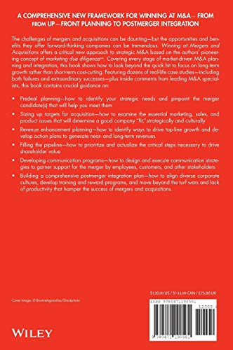 Winning At Mergers And Acquisitions: The Guide To Marketfocused Planning And Integration,Used