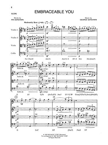 The Best of George Gershwin: Full Score & Parts (Classic String Quartets),Used