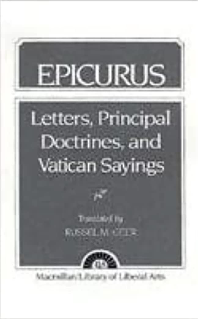 Epicurus: Letters Principal Doctrines and Vatican Sayings,Used
