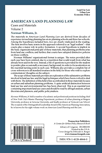 American Land Planning Law: Case and Materials, Volume 2,Used