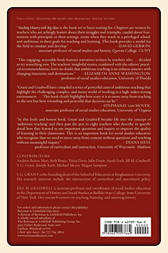 Teaching History with Big Ideas: Cases of Ambitious Teachers,Used