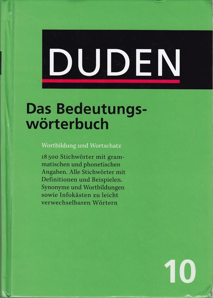 Duden: Das Bedeutungsworterbuch (Der Duden in 12 Banden) (German Edition),New