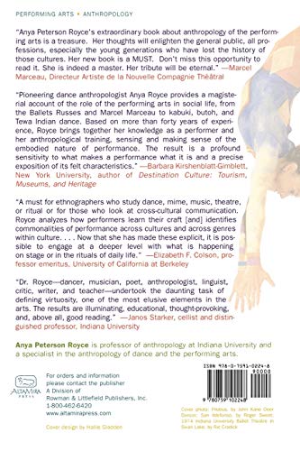 Anthropology of the Performing Arts: Artistry, Virtuosity, and Interpretation in CrossCultural Perspective,New