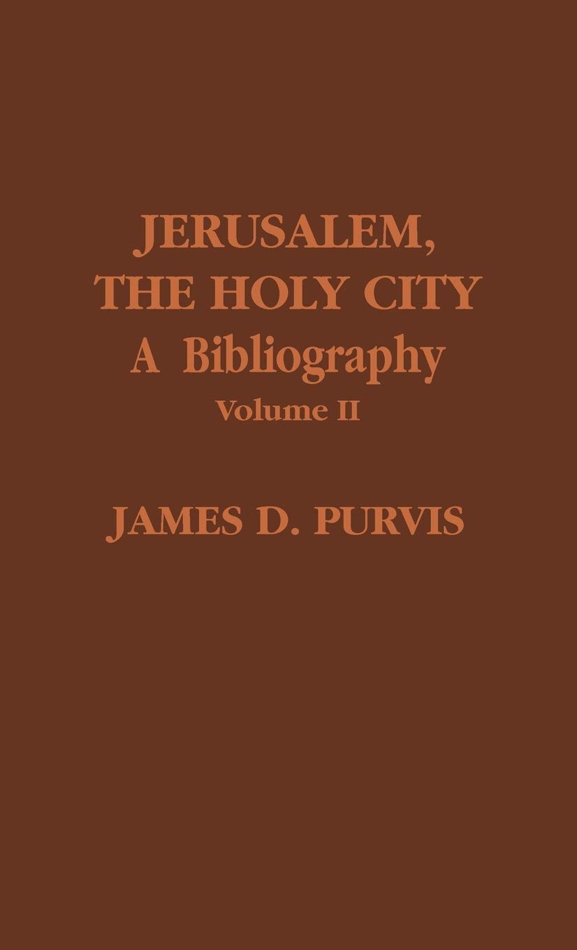 Jerusalem, The Holy City, Volume Ii,Used