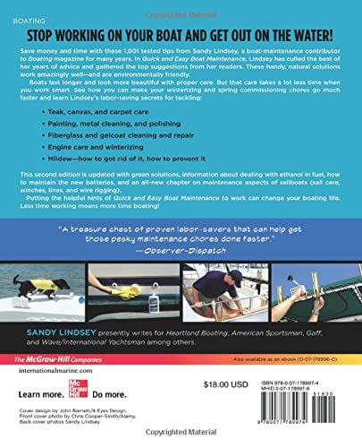 Quick and Easy Boat Maintenance, 2nd Edition: 1,001 TimeSaving Tips,Used