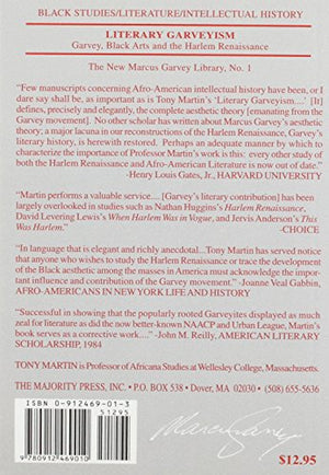 Literary Garveyism: Garvey, Black Arts, and the Harlem Renaissance,Used