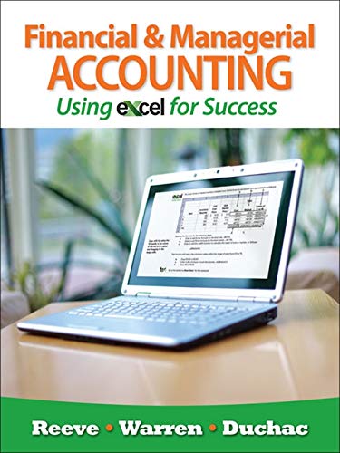 Financial and Managerial Accounting Using Excel for Success (with Essential Resources: Excel Tutorials Printed Access Card),Used