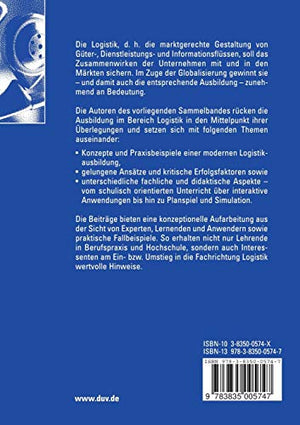 Ausbildung in der Logistik (Leobener Logistik Cases) (German Edition),Used