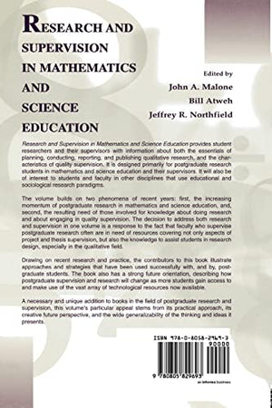 Research and Supervision in Mathematics and Science Education,Used