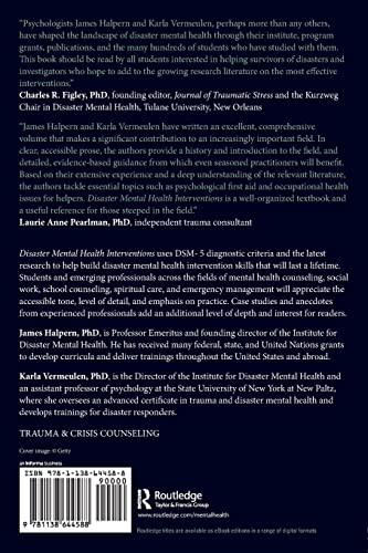 Disaster Mental Health Interventions: Core Principles And Practices