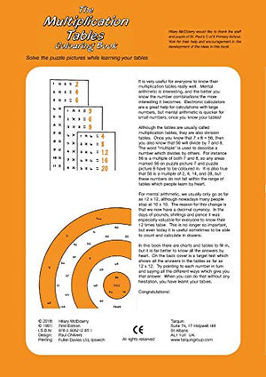 The Multiplication Tables Colouring Book: Solve the Puzzle Pictures While Learning Your Tables (Back to Fundamentals),Used