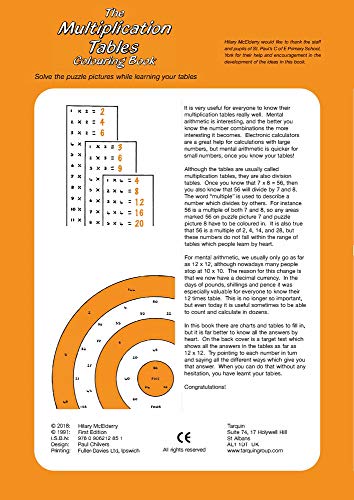The Multiplication Tables Colouring Book: Solve the Puzzle Pictures While Learning Your Tables (Back to Fundamentals),Used
