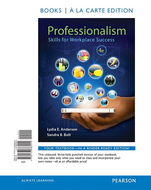 Professionalism: Skills For Workplace Success
