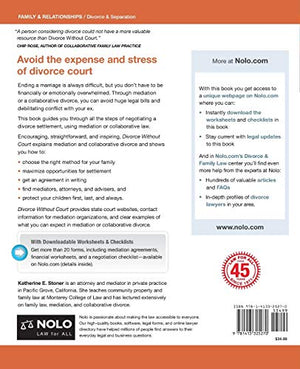 Divorce Without Court: A Guide to Mediation and Collaborative Divorce,Used