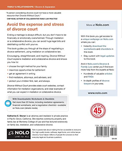Divorce Without Court: A Guide to Mediation and Collaborative Divorce,Used