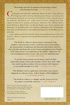 The World in a Phrase: A Brief History of the Aphorisms,Used