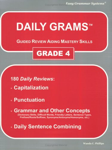 Daily Grams Guided Review Aiding Mastery Skills Grd 4: Grade 4,Used