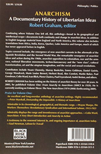 Anarchism Volume Two: A Documentary History Of Libertarian Ideas, Volume Two  The Emergence Of A New Anarchism (Anarchism: A Do