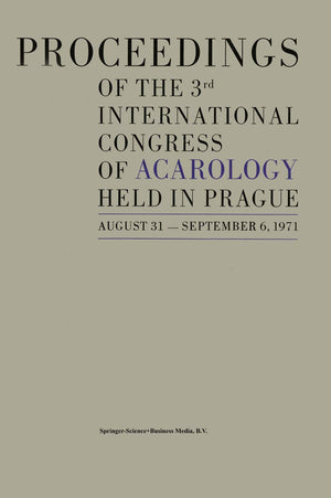 Proceedings of the 3rd International Congress of Acarology,Used
