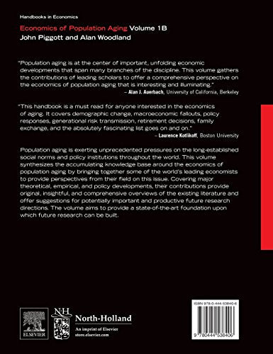 Handbook of the Economics of Population Aging (Volume 1B),Used