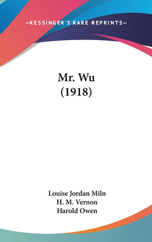 Mr. Wu (1918),New