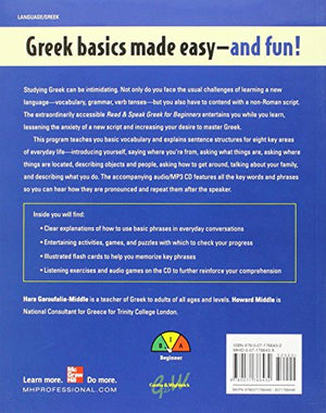 Read and Speak Greek for Beginners with Audio CD, 2nd Edition (Read and Speak Languages for Beginners),New