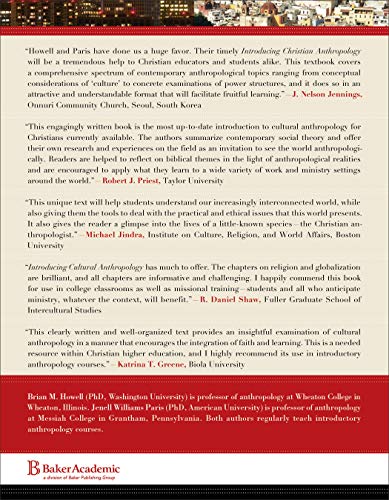 Introducing Cultural Anthropology: A Christian Perspective,New