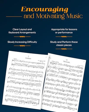 Forty (40) Little Pieces: for Flute & Piano (Louis Moyse Flute Collection)  Piano and Flute Sheet Music Books  Piano & Flute L,New