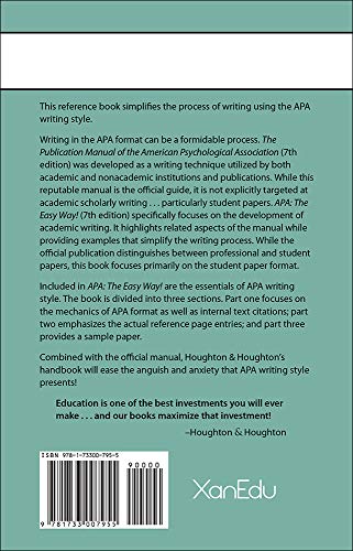 APA: The Easy Way (Updated for 7th Edition),Used