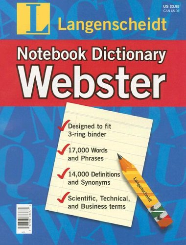 Langenscheidt Webster Notebook Dictionary,Used