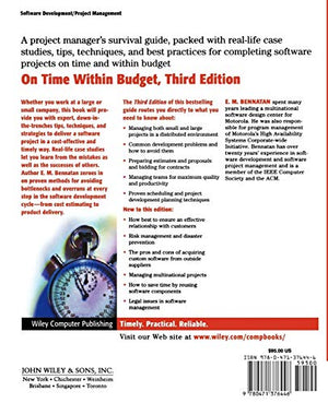 On Time Within Budget: Software Project Management Practices and Techniques, 3rd Edition,Used