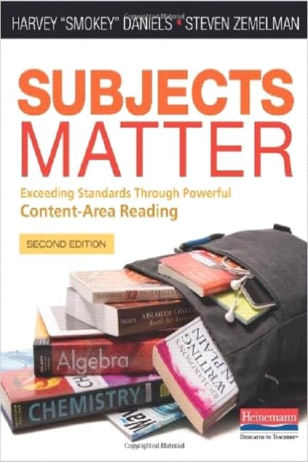 Subjects Matter, Second Edition: Exceeding Standards Through Powerful Contentarea Reading,New