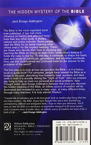 The Hidden Mystery Of The Bible: Includes 276 Biblical Terms And Definitions With New Thought Interpretations,New