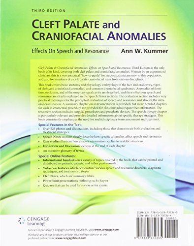 Cleft Palate & Craniofacial Anomalies: Effects On Speech And Resonance (With Student Web Site Printed Access Card),New