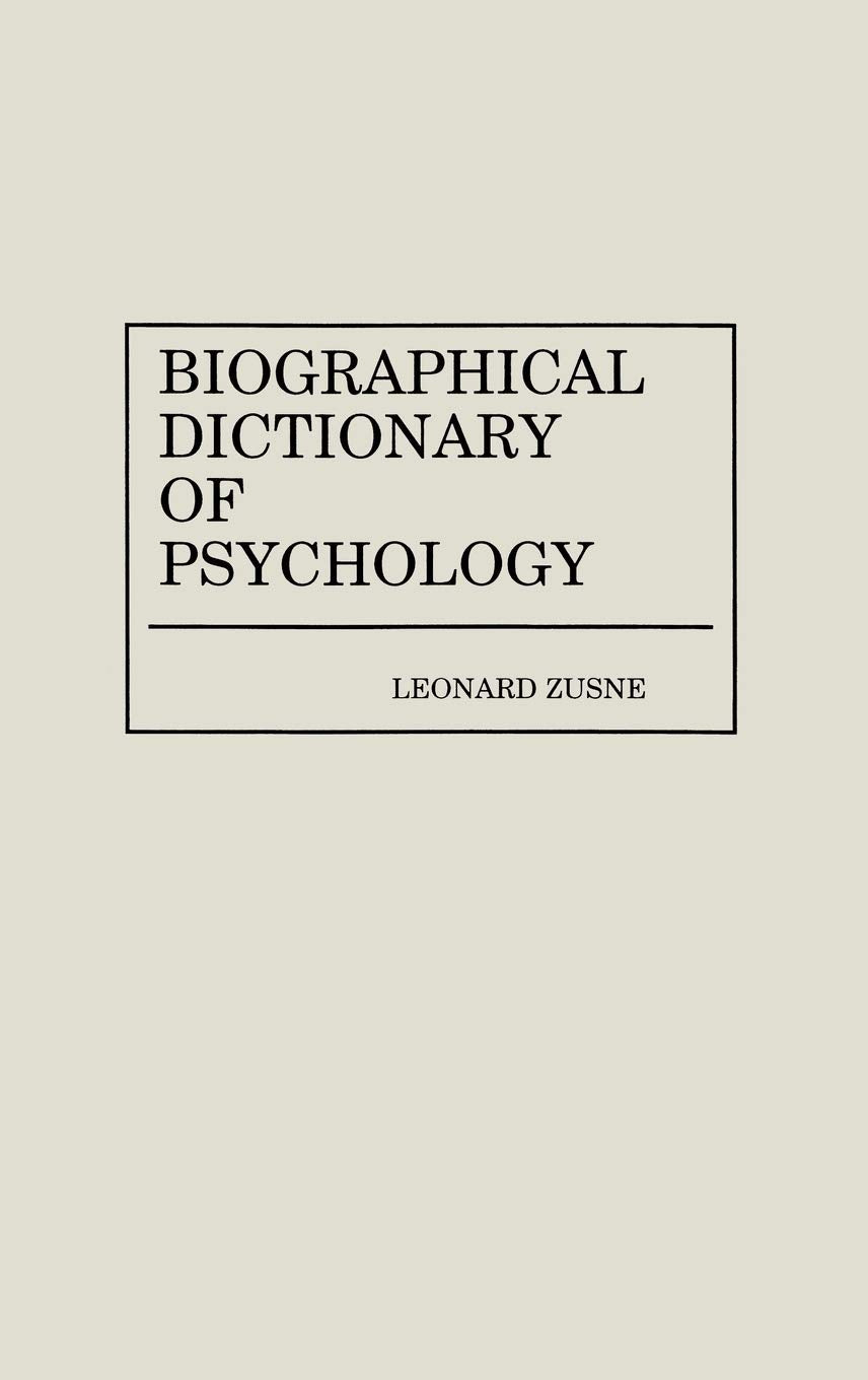 Biographical Dictionary of Psychology,Used