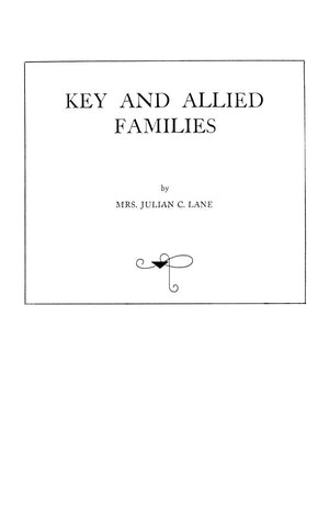 (#9940) Key And Allied Families,Used