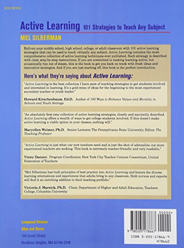 Active Learning: 101 Strategies to Teach Any Subject,Used